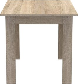 Τραπέζι Manka pakoworld σε sonoma απόχρωση 110x80x77εκ