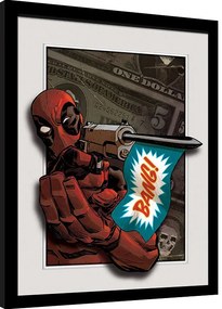 Κορνιζαρισμένη αφίσα Marvel - Deadpool Bang!