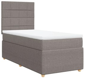 ΚΡΕΒΑΤΙ BOXSPRING ΜΕ ΣΤΡΩΜΑ TAUPE 80X200 ΕΚ. ΥΦΑΣΜΑΤΙΝΟ 3294187