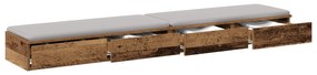 vidaXL Συρτάρια Κρεβατιού από Παλιό Ξύλο 180x36,5x16,5 εκ. Φτιαγμένα από Ξύλο