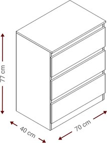 Συρταριέρα Juniper 3S-Mauro