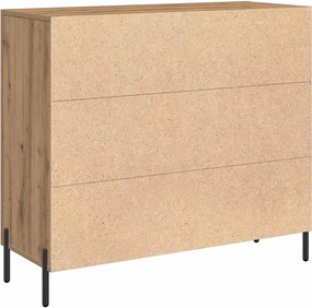 vidaXL Πλαϊνό γραφείο Artisan Oak 90 x 34 x 80 εκ. Επεξεργασμένο ξύλο