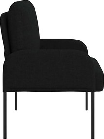 vidaXL Καναπέδες με μαξιλάρι 55cm Μαύρο Κόντρα πλακέ