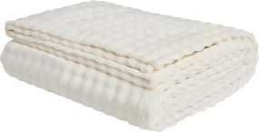 Κουβέρτα Fleece Μονή (160x220) Das Home 1369 Ivory