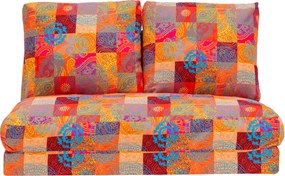 Διθέσιος Καναπές Κρεβάτι Πολύχρωμο TAIDA 68x120x62