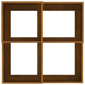 vidaXL Γλάστρος Κήπου 100x100x48 εκ. από Ανθεκτικό Ατσάλι