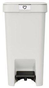 Brabantia 1008477 Stepup Κάδος Απορριμμάτων Γκρι με Πεντάλ 10lt Light Grey