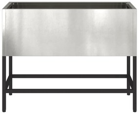 vidaXL Ανυψωμένος Κήπος 60x26x45 εκ Ανοξείδωτο χάλυβα