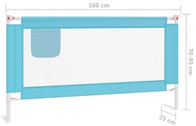 ΜΠΑΡΑ ΚΡΕΒΑΤΙΟΥ ΠΡΟΣΤΑΤΕΥΤΙΚΗ ΜΠΛΕ 160 X 25 ΕΚ. ΥΦΑΣΜΑΤΙΝΗ 10212