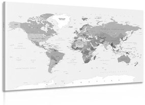 Εικόνα κλασικού ασπρόμαυρου χάρτη - 60x40