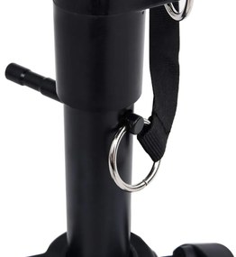 vidaXL Κάθισμα Ντραμς Ρυθμιζόμενο Στρογγυλό Μαύρο