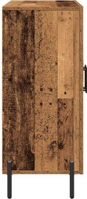 vidaXL Πλαϊνό γραφείο Παλιό ξύλο 90 x 34 x 80 εκ. Επεξεργασμένο ξύλο