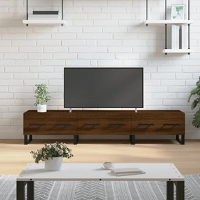 Έπιπλο Τηλεόρασης Καφέ Δρυς 150x36x30 εκ. Επεξ. Ξύλο - Καφέ