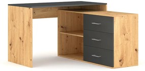 BIURKO B-013 DĄB ARTISAN / ANTRACYT DIOMMI-80-3527