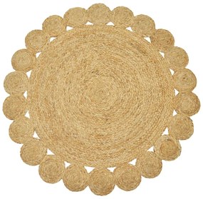 Χαλί Voni Inart φυσικό γιούτα Φ150x1εκ