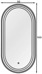 Καθρέπτης Micedi L LED