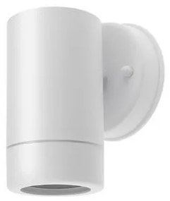 Απλίκα Τοίχου Κύλινδρος GU10 9W Πλαστικό IP44 Φ6 Up or Down ΦOS_ME-21-0214-1-Λευκό 21-0214-1