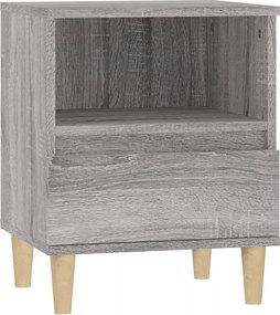 vidaXL Κομοδίνο Γκρι Sonoma 40x35x50 εκ.