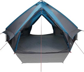 vidaXL Τέντα Teepee 10 Ατόμων 10 άτομο Μπλε και Γκρι