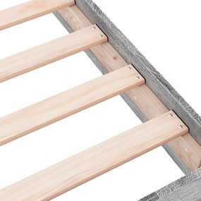 vidaXL Κρεβάτι δαπέδου Γκρι Sonoma 80 x 200 cm Επεξεργασμένο Ξύλο