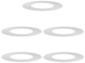 vidaXL Φλατ Δαχτυλίδια Δέντρων 5 pcs Ασημί Ø40 / 70 εκ.