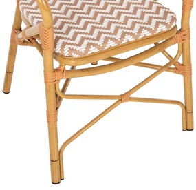 ΠΟΛΥΘΡΟΝΑ ΑΛΟΥΜΙΝΙΟΥ BAMBOO LOOK ΦΥΣΙΚΟ - ΛΕΥΚΟ HM5928.03 55x58x95 εκ.