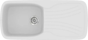 Sanitec Classic 308 (97×51) - Γρανιτένιος νεροχύτης - White