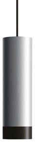 Φωτιστικό Οροφής Tubotto LTO0130 4,5x310cm LED TRIAC 8W 3000K IP40 Silver-Black Zafferano