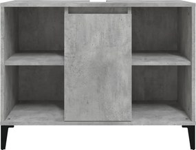 vidaXL Ντουλάπι Νιπτήρα Γκρι Σκυρ. 80 x 33 x 60 εκ. Επεξεργασμένο Ξύλο