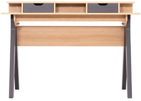 ΓΡΑΦΕΙΟ REXIN HM18290 ΜΕΛΑΜΙΝΗ ΣΕ SONAMA-ΓΚΡΙ 120x19-59x75-85,5ΥΥεκ. (1 Τεμμάχια)