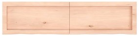 vidaXL Ράφι Τοίχου 120x30x(2-6) εκ. από Ακατέργαστο Μασίφ Ξύλο Δρυός