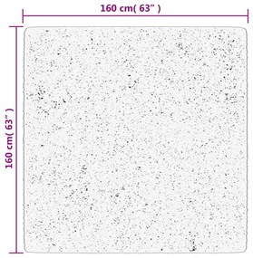 Χαλί HUARTE με Κοντό Πέλος Μαλακό/ Πλενόμενο 160x160 εκ. - Πράσινο