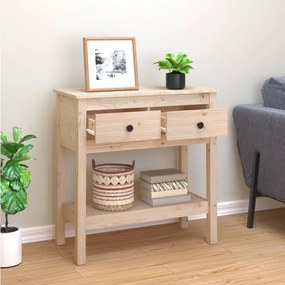 vidaXL Τραπέζι Κονσόλα 75x35x75 εκ. από Μασίφ Ξύλο Πεύκου