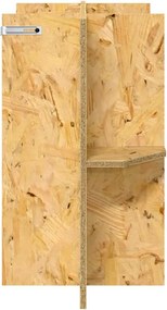 vidaXL Βάση Terrarium με ράφι Καφέ 60 x 30 x 50 εκ. OSB