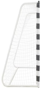vidaXL Τέρμα Ποδοσφαίρου Ασπρόμαυρο 300 x 200 x 90 εκ. Μεταλλικό