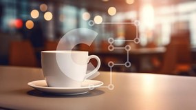 Σετ των 2 Intra Συλλεκτικό Ξύλινο Παζλ Plywood 4mm - Φλιτζάνι καφέ σε ένα ζεστό καφέ Σε Ξύλινο Κουτί - Διαστάσεις: 10x10 cm – 25 κομμάτια