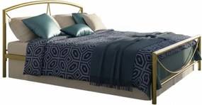 Κρεβάτι Vicky-140x190-Χρυσό-Με ποδαρικό