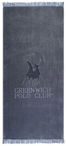 Πετσέτα Θαλάσσης 3621 Grey Greenwich Polo Club Θαλάσσης 70x170cm 100% Βαμβάκι