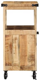 vidaXL Καρότσι Κουζίνας 55x40x80 cm Μασίφ Ρουστίκ Ξύλο Μάνγκο
