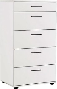 Συρταριέρα Trendline Megapap χρώμα λευκό 60x44x108εκ.
