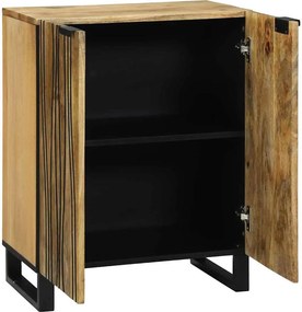 vidaXL Πλαϊνό γραφείο Φυσικό 60 x 33 x 75 cm Στερεό ξύλο μάνγκο