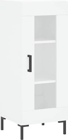 vidaXL Ντουλάπι Λευκό 34,5 x 34 x 180 εκ. από Επεξεργασμένο Ξύλο