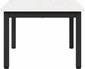 vidaXL Τραπεζάκι σαλονιού Λευκό 60 x 50 x 36 cm Στερεά ξυλεία πεύκου