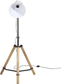 vidaXL Φωτιστικό Δαπέδου 25 W Λευκό 75x75x90-150 εκ. E27