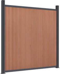 vidaXL Πάνελ Περίφραξης Καφέ 1218 x 186 εκ. από WPC