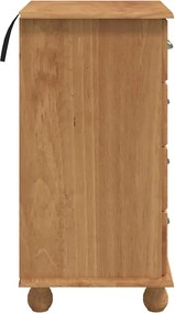 vidaXL Συρταριέρα ASKIM 4-Συρτάρι Καφέ 48,5 x 40 x 79 cm