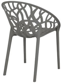 Καρέκλα - Πολυθρόνα Daren pp σε ανθρακί απόχρωση 59x60x79,5 εκ. 59x60x79.5 εκ.