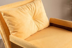 Πολυθρόνα-Κρεβάτι Μουσταρδί COSMO SINGLE 77x70x82