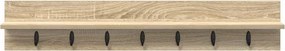 vidaXL Τοίχου Κρεμάστρα Δρύς Sonoma 100 x 10,5 x 18 εκ