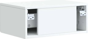 vidaXL Κομοδίνο Λευκό 49 x 34,5 x 20 εκ. Επεξεργασμένο Ξύλο